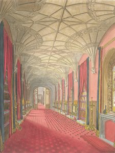 Interieur van de Sint-Michaelsgalerij, Fonthill Abbey, uit 